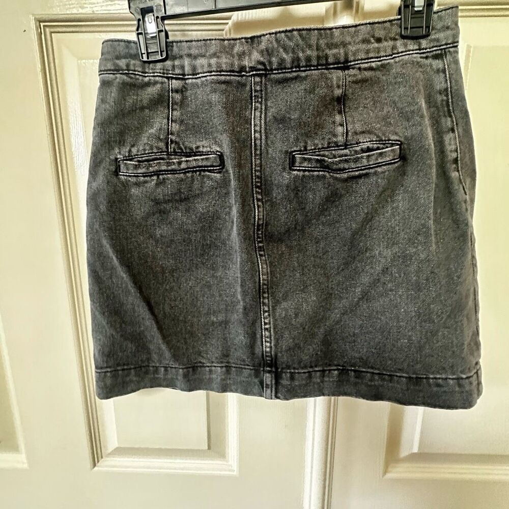 Free People Don’t Get Me Wrong black denim skirt size 27 - Picture 4 of 12